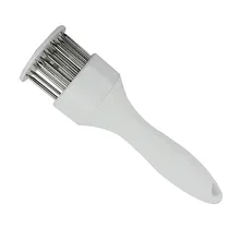 Круглый мясной тендеризатор, стейк игла из нержавеющей стали, мясной маринад, кухонные инструменты для стейка, птицы, мяса, говядины