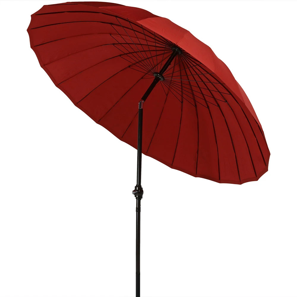 Sunnydaze Shanghai Aluminum 8 Foot Patio Umbrella with Tilt & Crank (3)