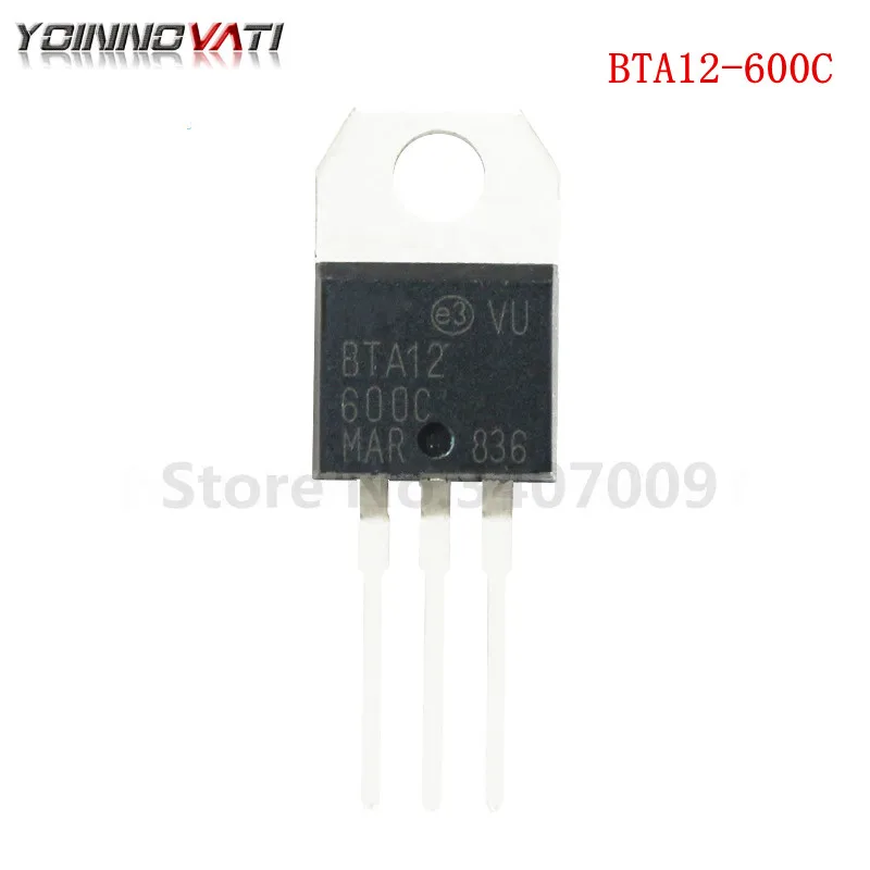 5 шт. BTA12-600C BTA12-600 BTA12 триакс 12 ампер 600 вольт до-220 Новый оригинал | Обустройство дома