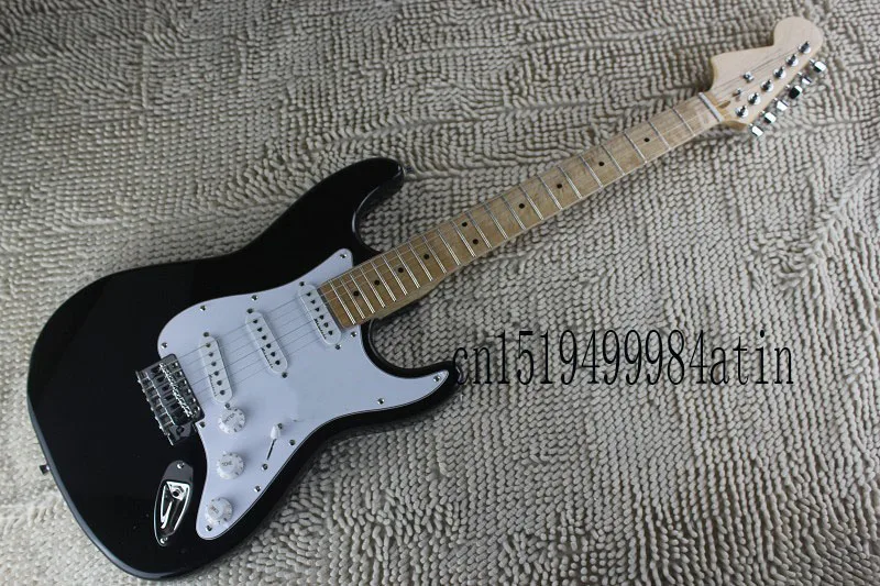 Free Shipping 2014 Top Quality Factory Guitar F Stratocaster Custom Body black Body Electric Guitar In Stock  @18