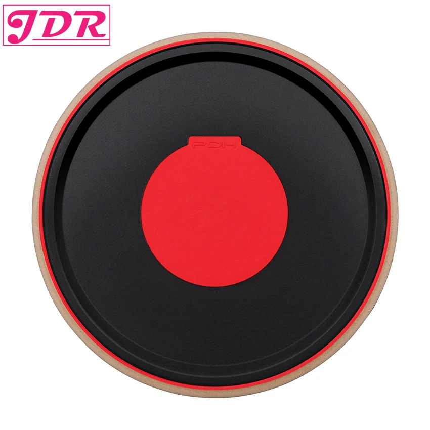 

JDR Drum Practice Pad Bongo Percussion Mute Pad Rack Drum for Combat Practicing Rhythm Playing Tambourine Music Instrument