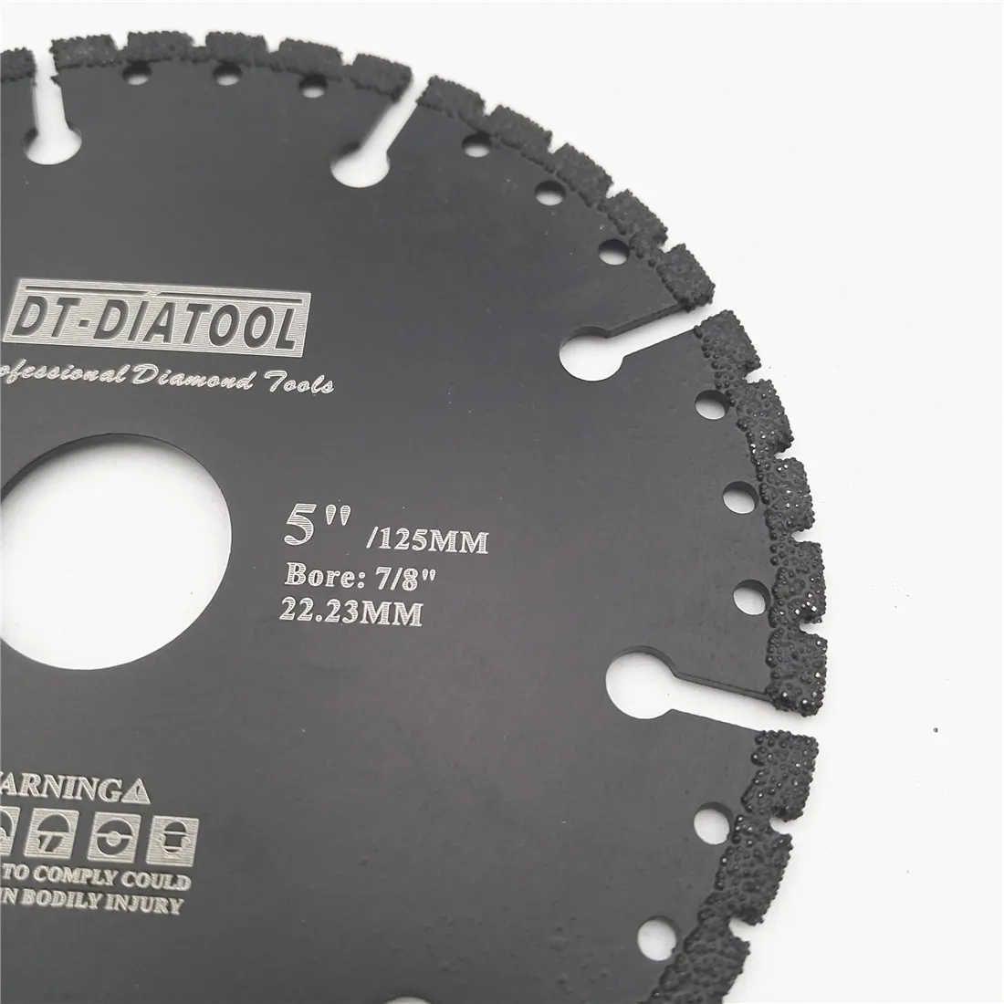 DT-DIATOOL 1pc Vacuum Brazed Diamond cutting disc for multi Purpose for Rebar aluminum hard granite rescue saw blade 4.5"-9"