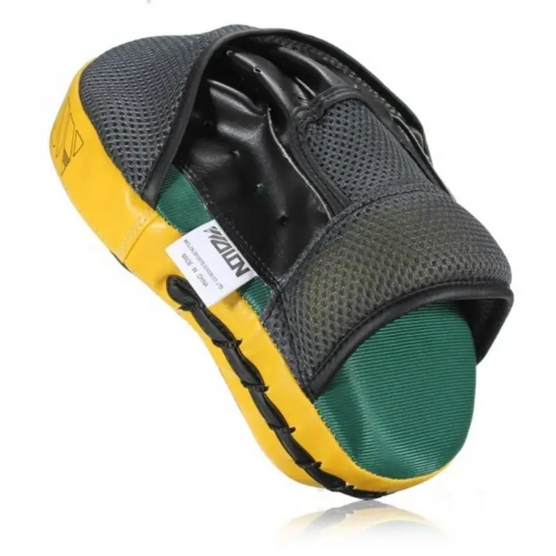 

High stripping PU leather multilayer compound cavity Boxing Mitt protection shock absorption Muay Thai Kick Boxing MMA Training