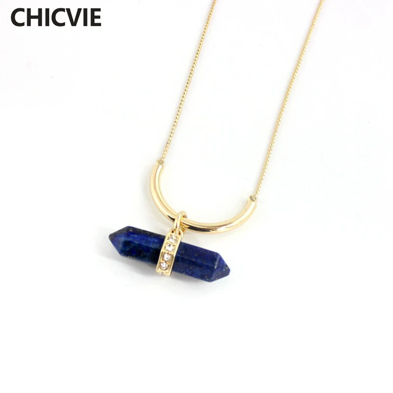 

Green Blue Turquoise Necklace for Women Wholesale Personalized Long Gold Sweater Necklaces & Pendants Ethnic Jewelry SNE160206