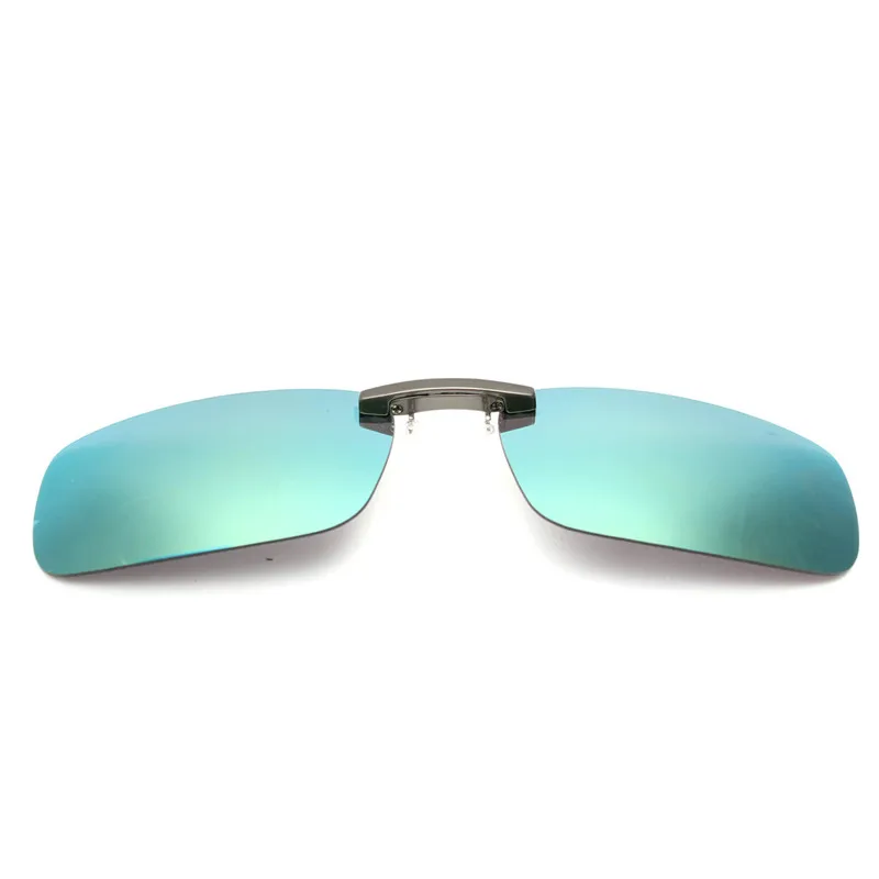 Открытый Унисекс Поляризованные клип на солнцезащитные очки близорукие вождения ночного видения объектив Анти-UVA Велоспорт езда солнцезащитные очки клип - Цвет: M ercury green