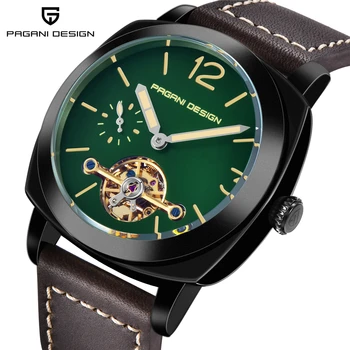 

PAGANI DESIGN Luxury Top Brand Men's Automatic Mechanical Watch High Quality Leather Military Waterproof Watch Relogio Masculino