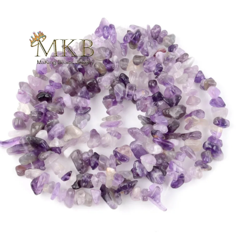 

33inch 3-5mm 5-8mm 8-12mm Irregular Amethysts Gravel Beads Natural Stone Chip Beads For Jewelry Making Wholesale Perles