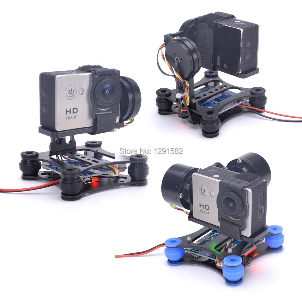 

RTF 2-Axis Brushless Gimbal Board 2208 or 2804 Motor free debug for Gopro3 4 SJ4000 RC FPV Quadcopter Lightweight