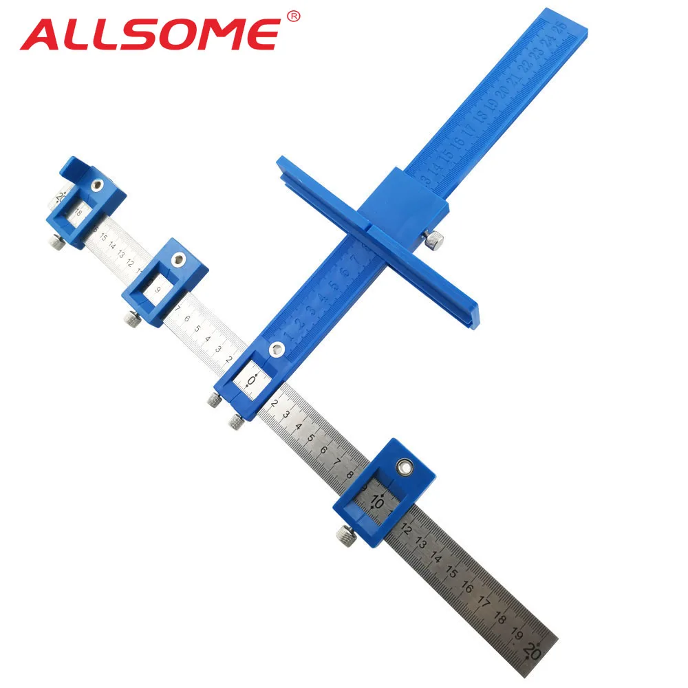 ALLSOME دليل حفر كم مجلس الوزراء الأجهزة الرقصة درج سحب تهزهز الخشب الحفر Dowelling هول المنشار ماستر نظام HT1436
