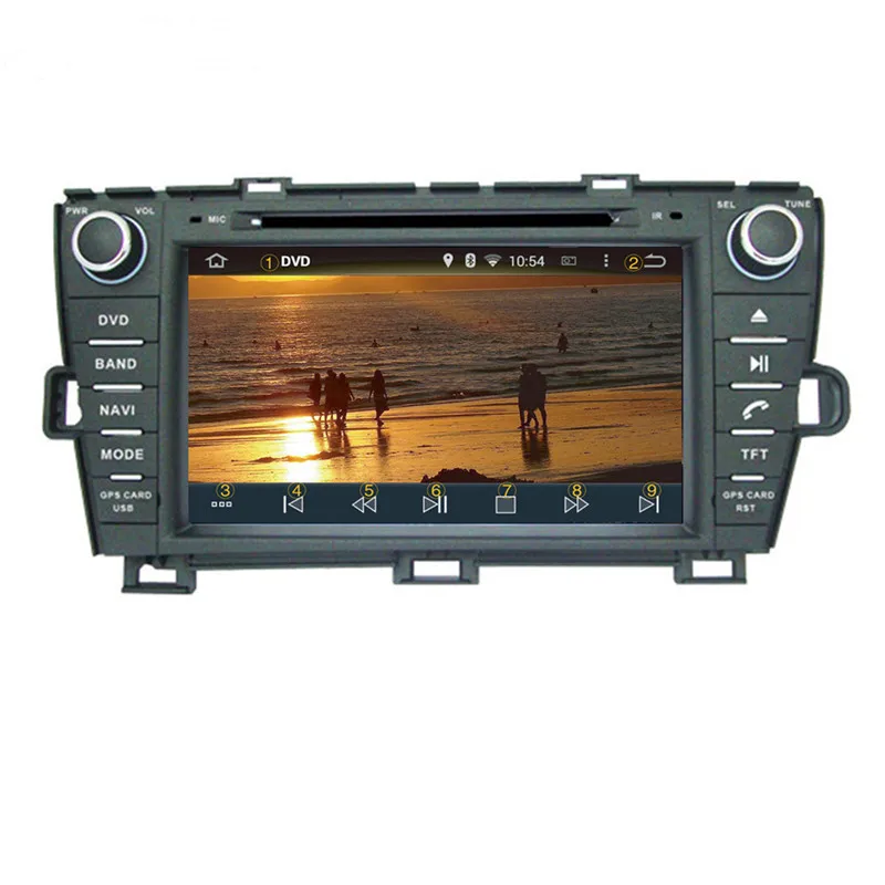 Cheap Ectwodvd Octa Core/Quad Core 4G/2G Android 9.0 Car Multimedia DVD Player for Toyota PRIUS right driving 2009- Radio+GPS 19