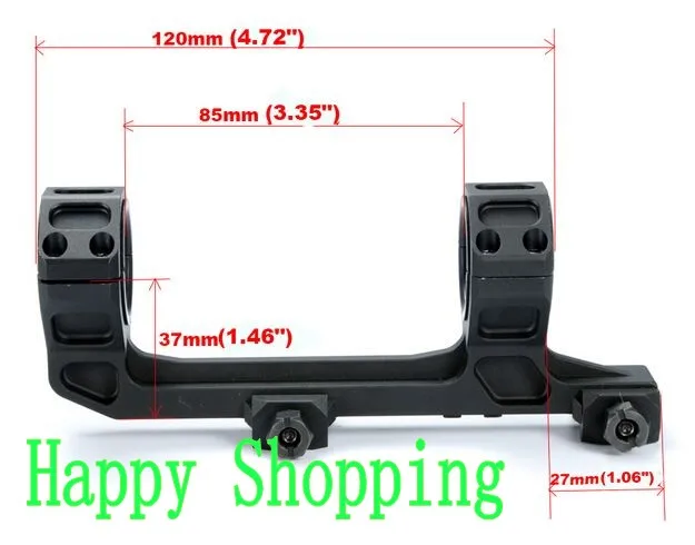 

New Tactical 25mm to 30mm double cantilever scope ring 20mm picatinny weaver mount bubble level