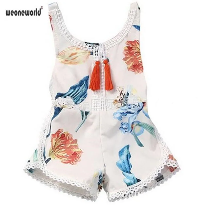 

WEONEWORLD summer baby rompers baby boutique kids clothes newborn baby girls clothes vintage floral girls one-piece jumpsuit