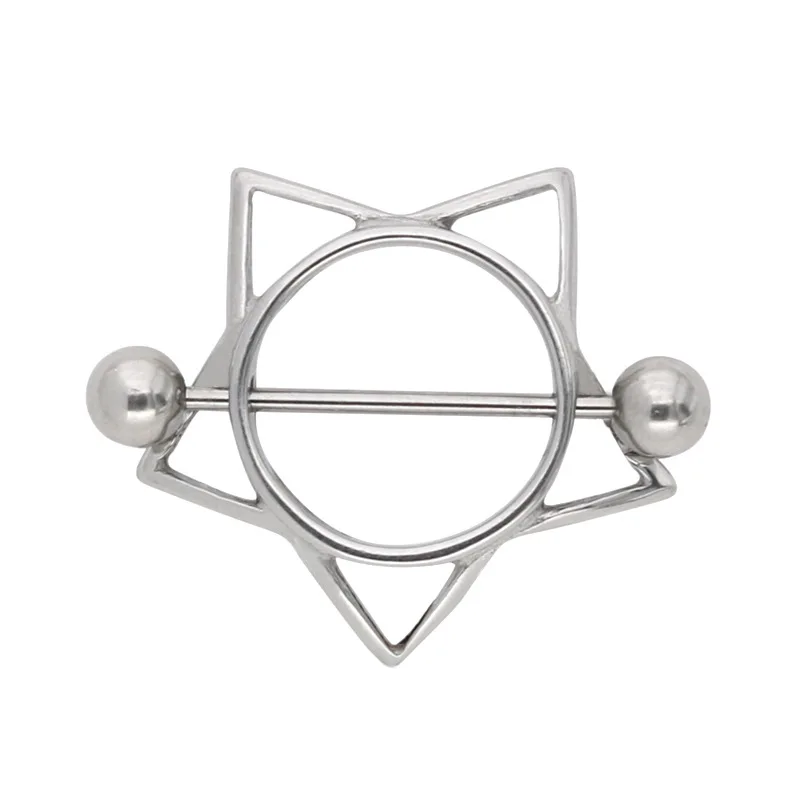 New Arrive Body Piercing Jewellery 316 Stainless Steel Pentagon Sexy