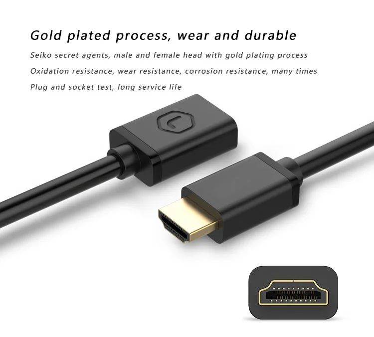 Llano 1,5 м HDMI удлинитель быстро скорость HDMI 2,0 мужчин и женщин Extender поддержка 3D 4 К к для HDTV проектор