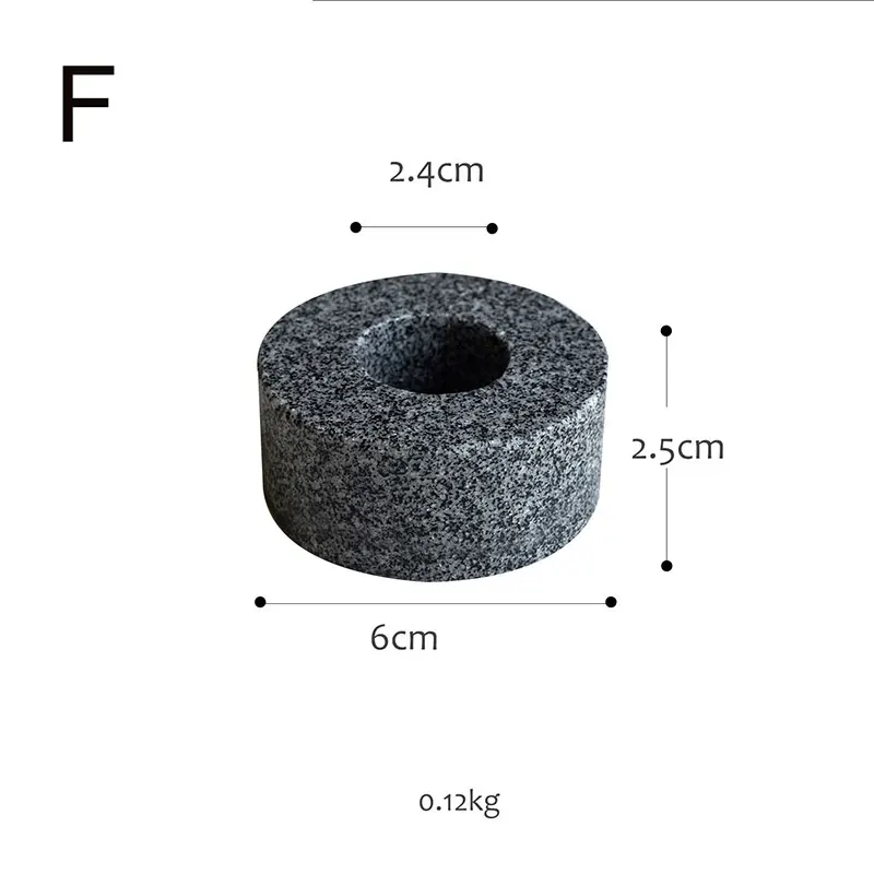 1 шт. терраццо подсвечник для украшения дома Каменный Подсвечник идеальный подарок и использовать для свадьбы, вечерние, спа или ароматерапии - Цвет: F