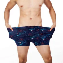 Нижнее белье, мужские боксеры, шорты из бамбукового волокна с принтом, хлопковое Мужское нижнее белье, мужские модели нижнего белья, трусы размера плюс 4xl 5xl 6xl