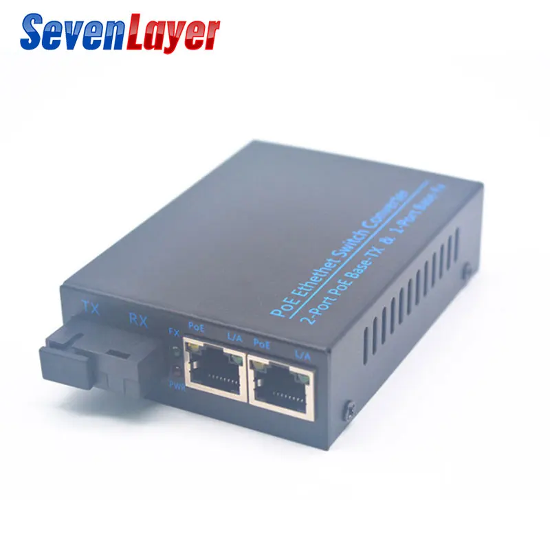 

100M dual fiber Ethernet fiber optic switch with 2 rj45 switch port poe switch ethernet compatible with mikrotik gigabit