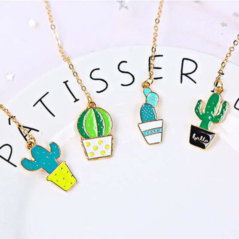 

1PC Cute Cactus Bookmarks For Books Paper Page Marker Stationery School Supplies