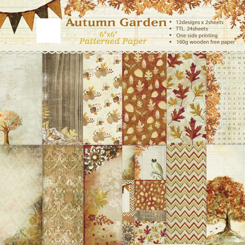 Autumn Garden Scrapbooking Paper 4