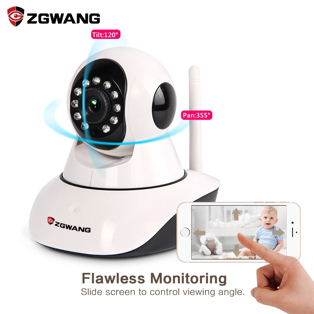 720P Wireless Ip Home Surveillance Camera WIFI Baby Monitor With EU