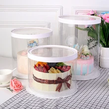 Round Transparent Tall Cake/Flower/Gift  Box
