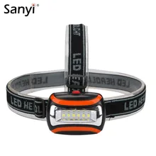 Мини налобный фонарь 6 SMD светодиодный 3 режима налобный фонарь Фонарь налобный фонарь для кемпинга охоты рыбалки