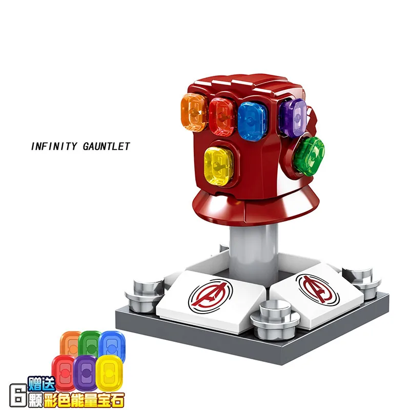 

Single Sale Building Blocks Avengers 4 Endgame Space Red Hulk Iron Man Thanos Korg Figures For Children Collection Toys D204