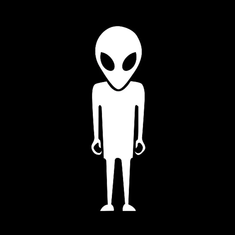 4x 15 cm Alien Humanoid Ufo Fashion styling виниловый стикер на окно для мотоцикла двери ноутбука