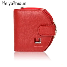 MeiyaShidun Femmes Portefeuilles Mode Génie En Cuir Coin Card Holder Sacs À Main Sacs D’argent Casual Portefeuille Femmes Embrayage Court Solide Bourse