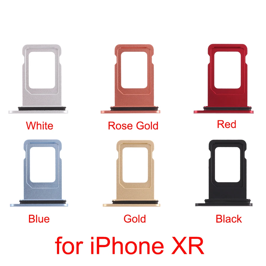 

6 colors for iphone XR Double SIM Card Tray for iPhone XR (Double SIM Card)