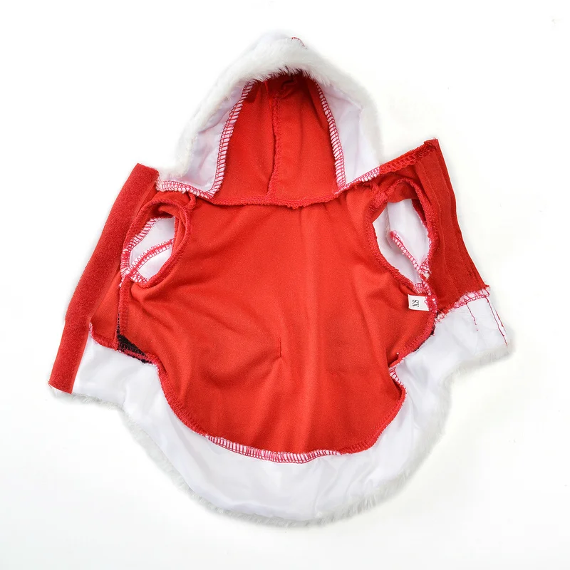 Рождественская одежда для домашних животных, одежда для маленьких собак, зимние пальто для чихуахуа, мопса, куртки, костюм Санта-Клауса, щенка, кота, одежда для собак, толстовки с капюшоном