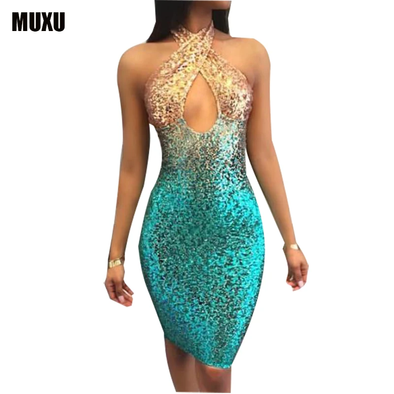 

sexy summer evening party sequin dress vestidos mujer plus size women clothing club party dress backless bodycon glitter dress