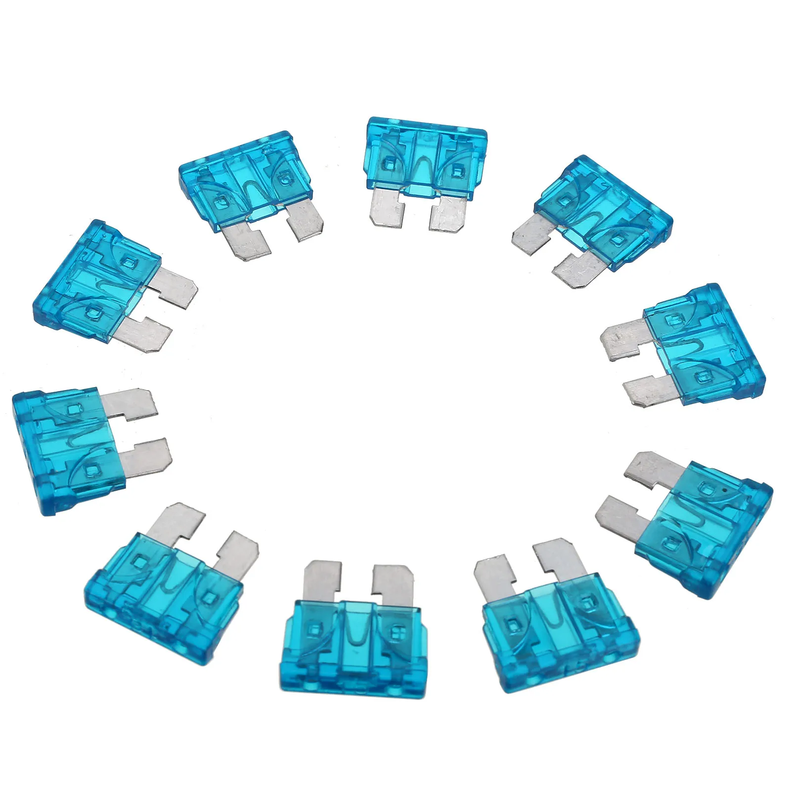 Mayitr 10pcs/lot 15A Car Fuse Blue Color Coded Standard ATO ATC Blade