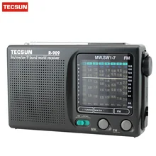 Tecsun R-909 FM/MW/SW 9 полоса слово приемник портативный Радио Стерео tecsun R909 радио Прямая горячая распродажа