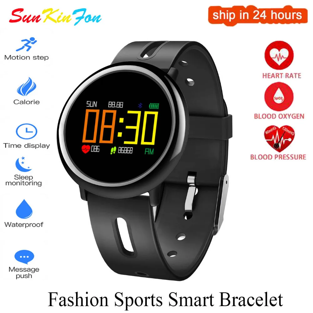 Y5 Color OLED Smart Bracelet Heart Rate Blood Pressure Oxygen Monitor Fitness Tracker Smart Wristband for iPhone 5S 5C 5 SE 4S 4