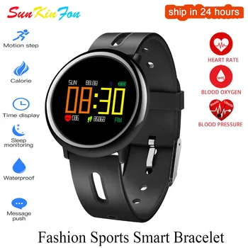 

Y5 Color OLED Smart Bracelet Heart Rate Blood Pressure Oxygen Monitor Fitness Tracker Smart Wristband for iPhone 5S 5C 5 SE 4S 4