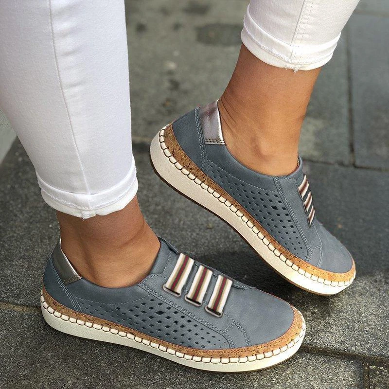 White Women Shoes Flats Casual Shoes Fashion Mesh Women Sneakers Platform Flats Breathable Dropship Wholesale