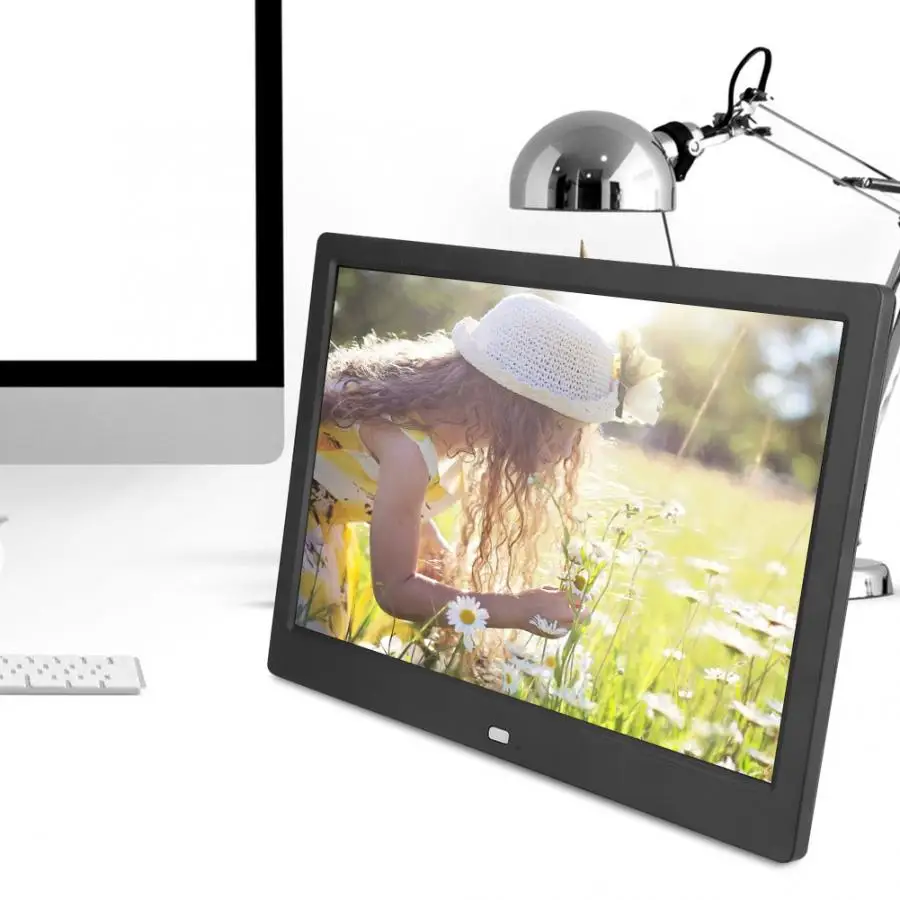 12 дюймовый WIFI HD цифровой фотоальбом рамка видеоплеер дистанционное управление