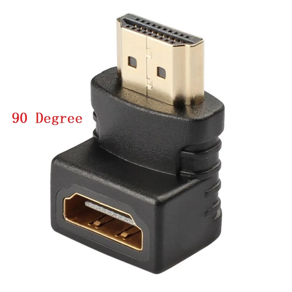 HDMI адаптер конвертер мужчин и женщин удлинитель конвертер HDMI кабель 90 270 градусов угол для 1080P HDTV PS3 игровая коробка ПК - Цвет: 90 Degree