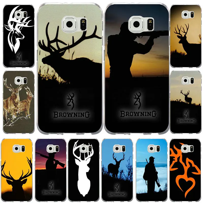 

Browning Hunting Deer Head Soft Silicone Cell Phone Cases for Samsung Galaxy S9 S8 Plus S6 S7 edge S5 S4 S3 Mini S2 Cover Shell