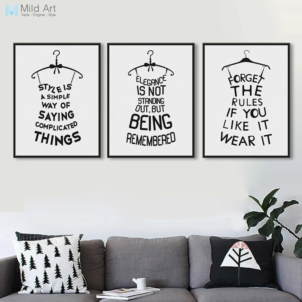 

Minimalist Beauty Letter Skirt Hanger Abstract Poster Print Fashion Typography Quotas Picture Canvas Painting Gift Home Wall Art