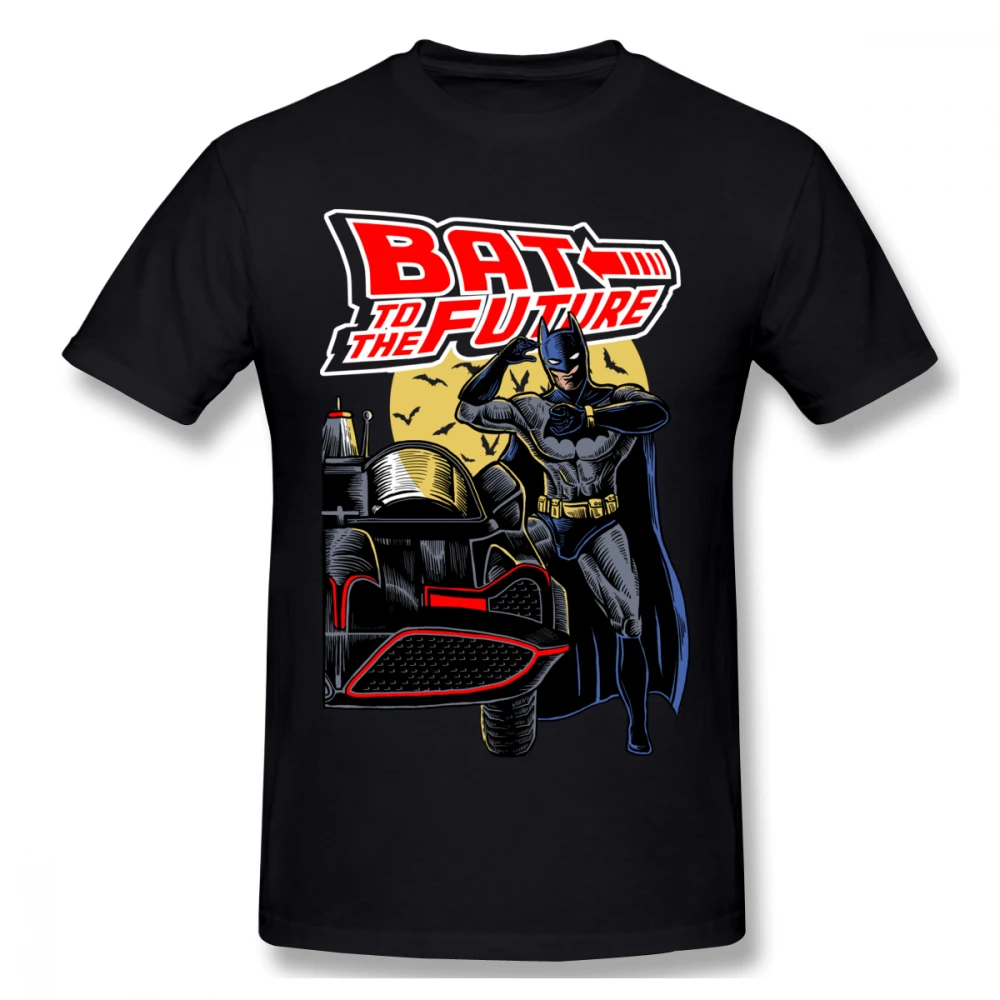 Batman Back To The Future T-shirt For Men Plus Size 4XL 6XL Couple Shirt | Мужская одежда