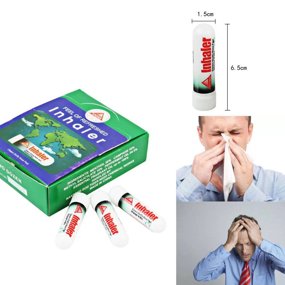 

1PC Nasal Inhaler Poy Sian Mark 2 Ii Better Breathe Fast Relief From Nasal Congestion Colds / Hay Fever Allergies / Sinus D223