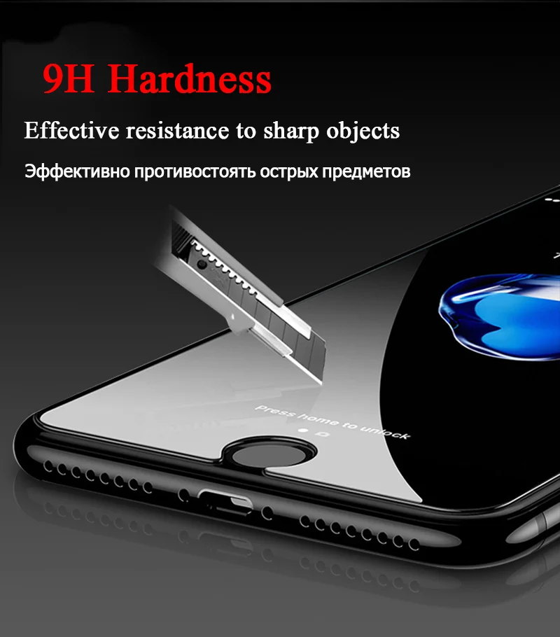 Tomkas Screen Protectors Tempered Glass For iPhone 6 Glass Screen Protector Scratch Proof  For iPhone 7 on Glass 5 6 6s 7 8 Plus (6)