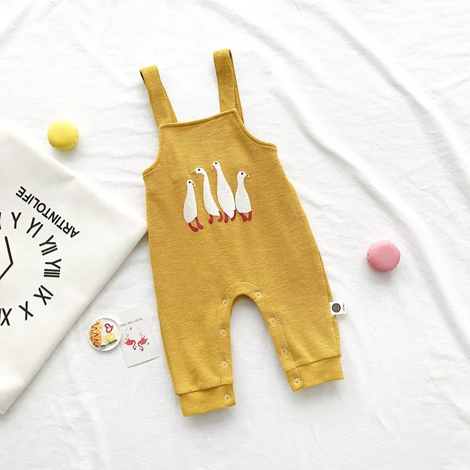 

Celveroso Baby Boys Girls Pants Cotton Harem Toddler Long Trousers Cartoon duck Newborn Overalls Cartoon Animal Leggings