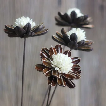 

One Piece Big Kapok Artificial Flower Natural Plant Shell Handmade Combination Dried Flower For Home Wedding Decoration