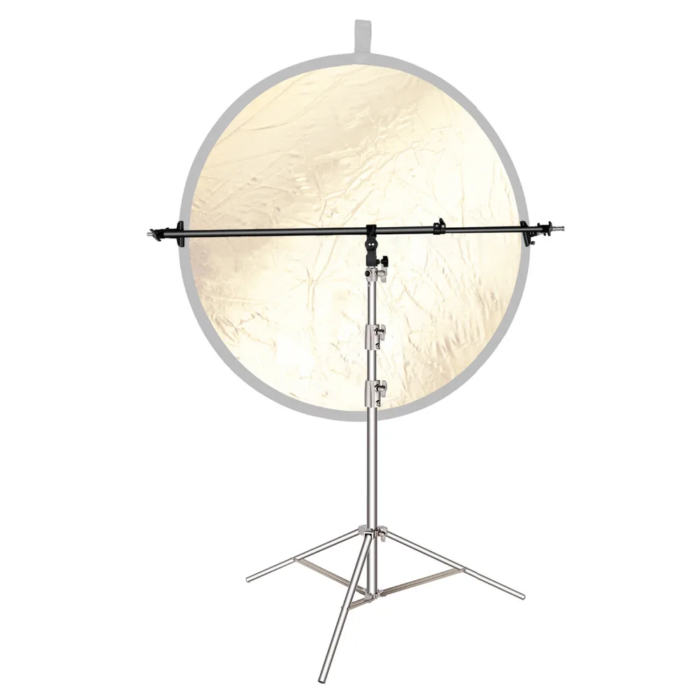 

Neewer Photo Studio Stainless Steel Light Stand 39-114 ''/99-260 cm Foldable and Reflector Holder Arm 39.7 ''/101 cm Retractable