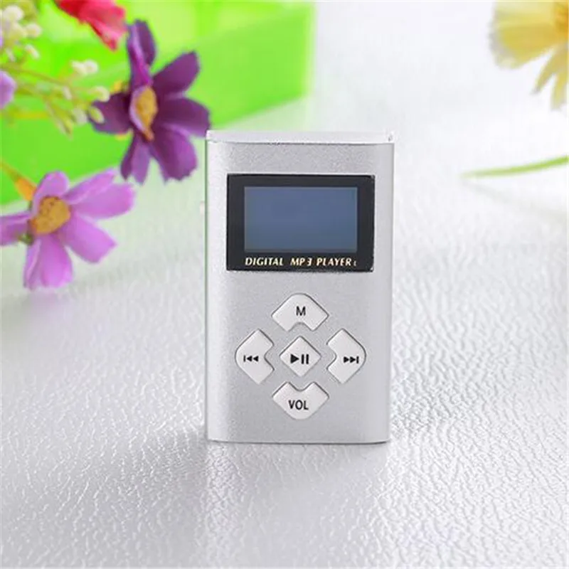 Mp3 плеер USB мини-клип MP3 плеер с ЖК-экраном Поддержка 32 ГБ Micro SD TF карта радио Walkman Карманный аудио песня, подсказки 6 цветов