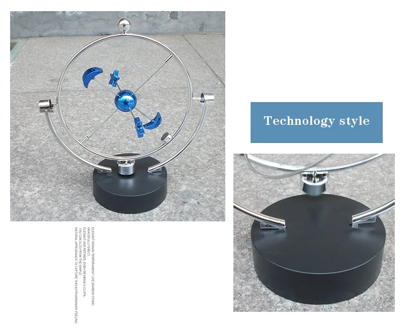 Магнитный маятник Ньютона, шар питания, батарея, украшение для дома и офиса, образовательный подарок для детей, физика, металл, баланс, мяч