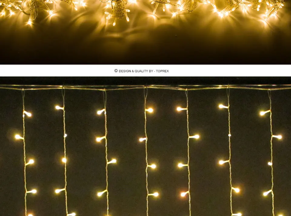 2*2 м 400 светодиодный s возможность подключения светодиодный занавес свет watrproof IP46 рождественские украшения Свадебные огни вечерние декоративное освещение для занавесок